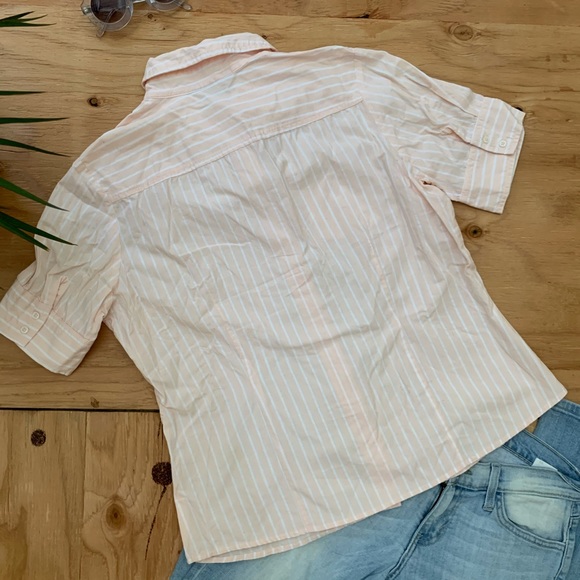 WEEKEND Pink Striped Cotton Button Down - Picture 5 of 8